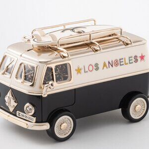 CHANEL GOLD-TONE PLEXI ENAMEL STRAS MINI VAN MINAUDIERE